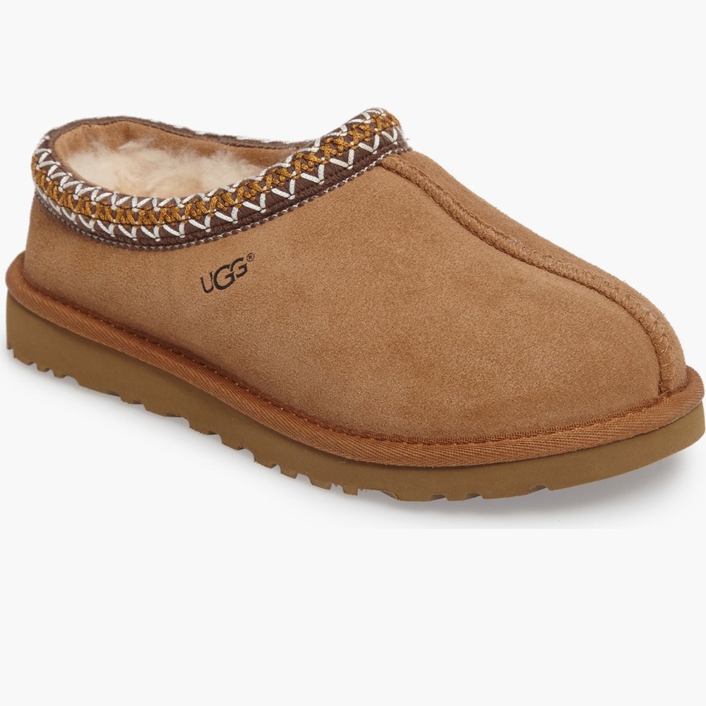 UGG Tasman Brown Suede Slippers